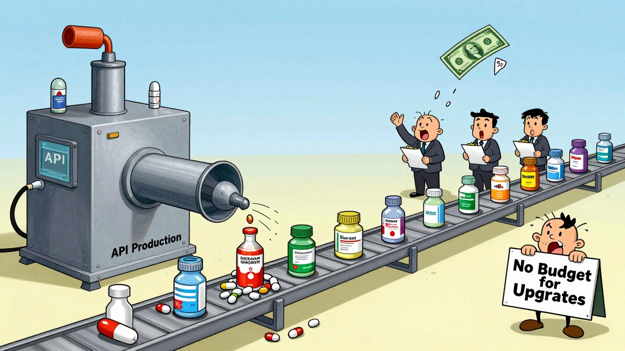 Factory breakdown causing multiple generic drugs to shut down due to low profits